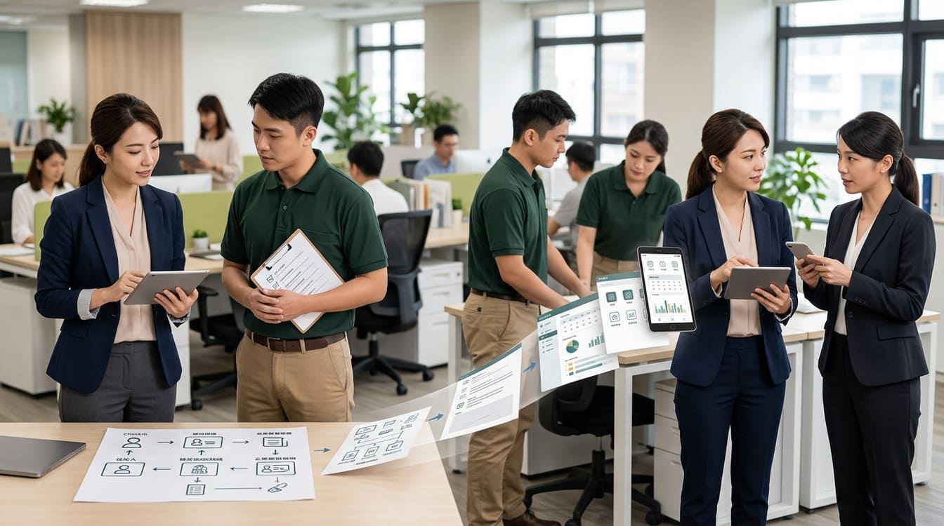 從派工前確認到後續異常處理，由雙方建立起統一窗口與SOP。